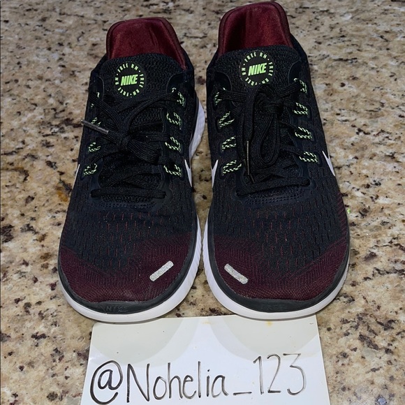 Nike Free RN Men´s Black and Burgundy Running Shoes